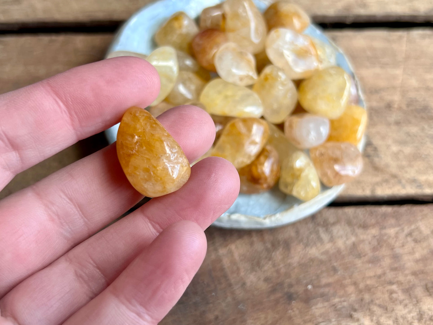 Golden Healer Quartz Tumbled Stone - Small