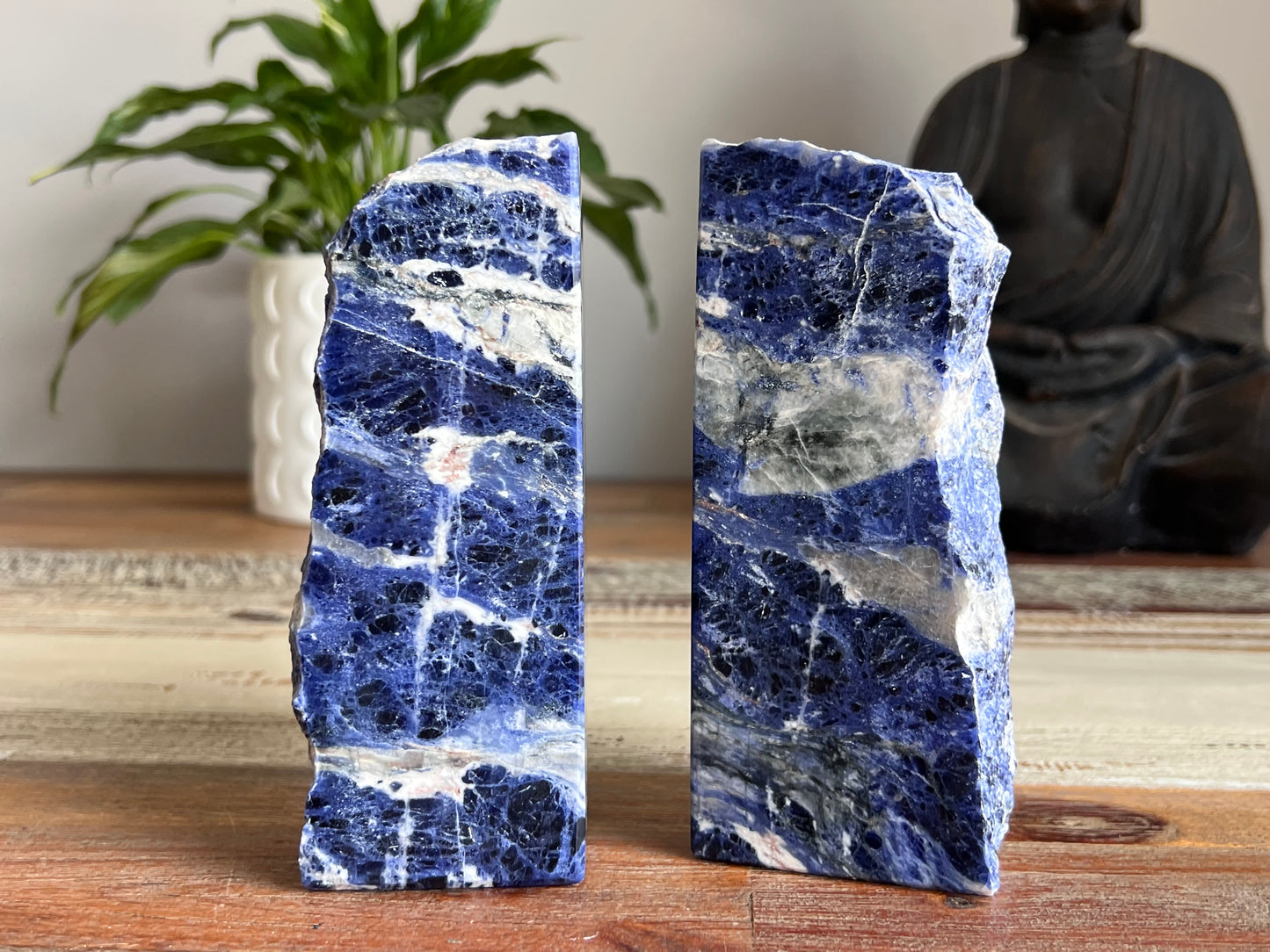 Sodalite Bookend Pair