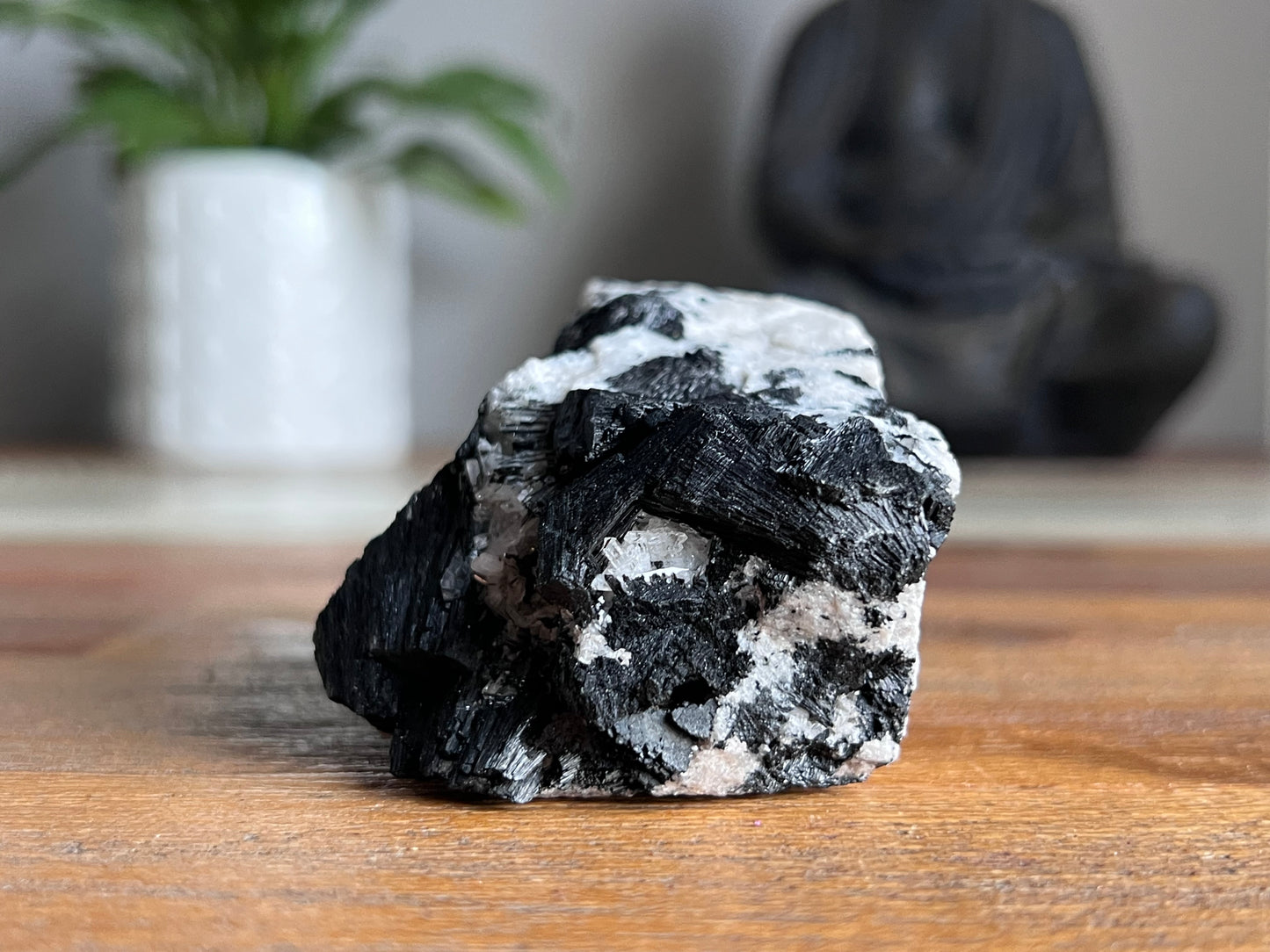 Schorl Tourmaline in Quartz