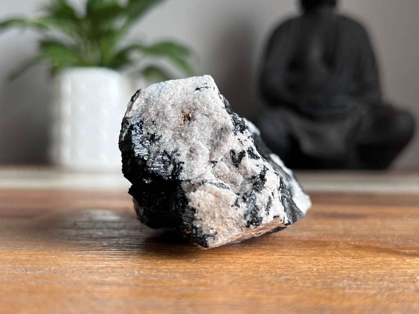 Schorl Tourmaline in Quartz