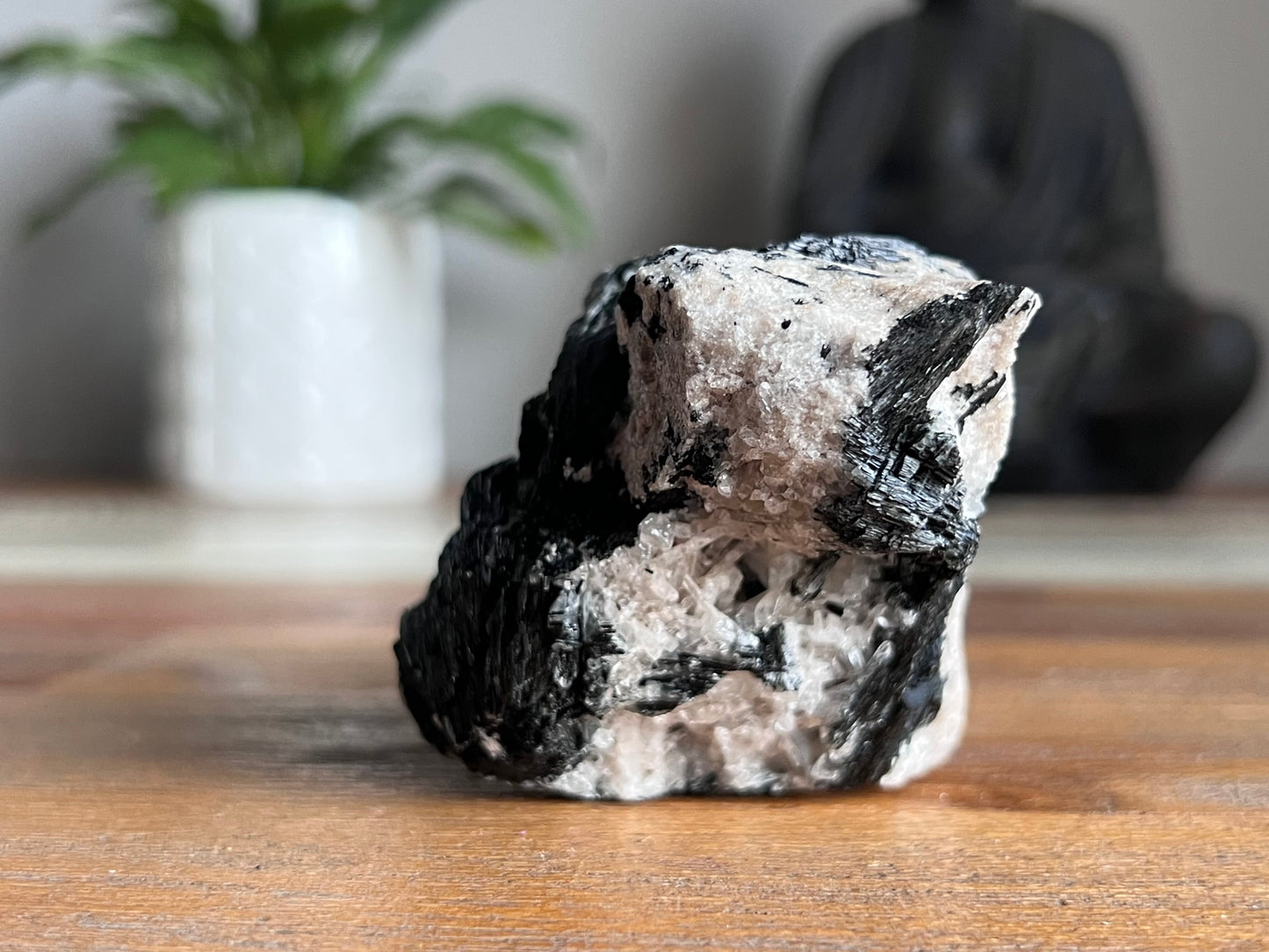 Schorl Tourmaline in Quartz