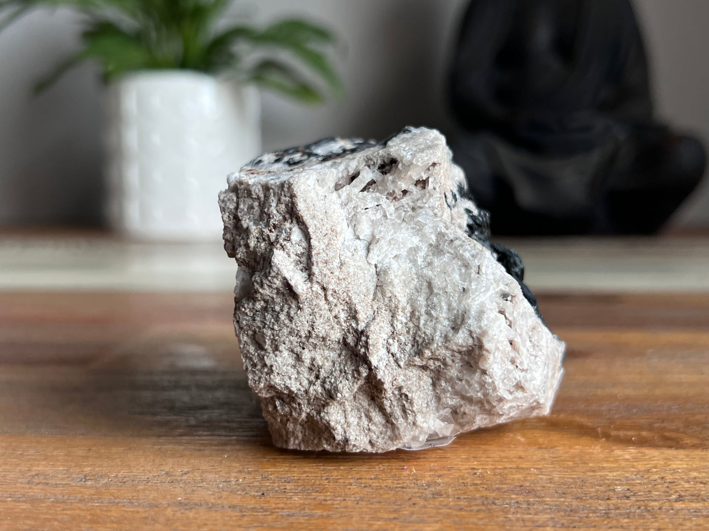 Schorl Tourmaline in Quartz