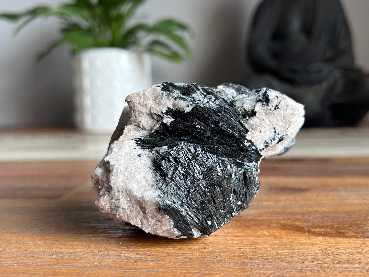 Schorl Tourmaline in Quartz