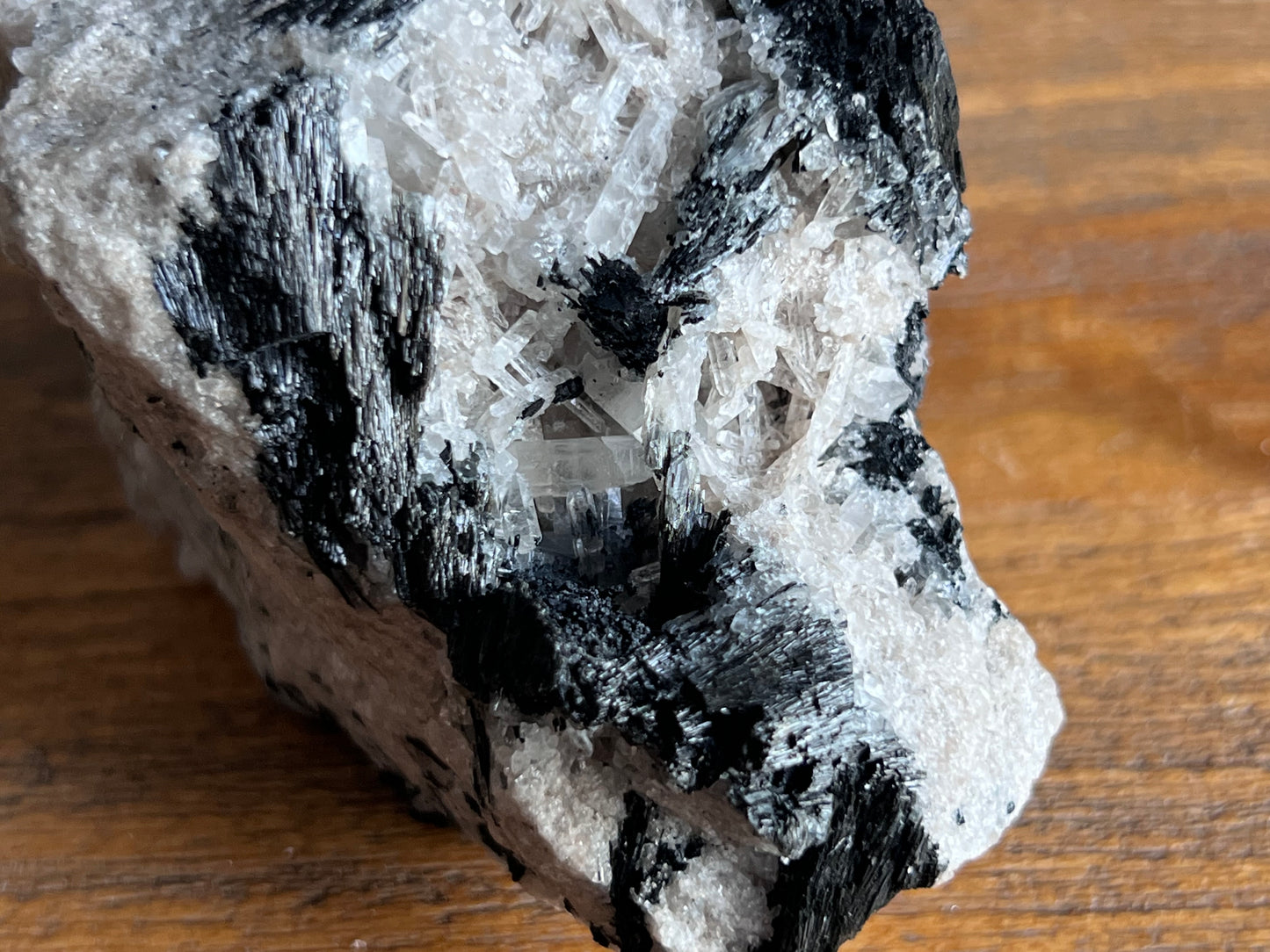 Schorl Tourmaline in Quartz