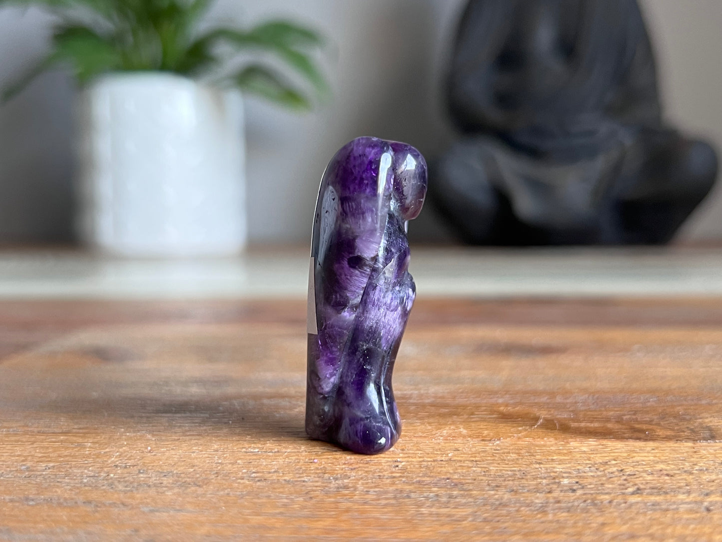 Amethyst Angel Carving