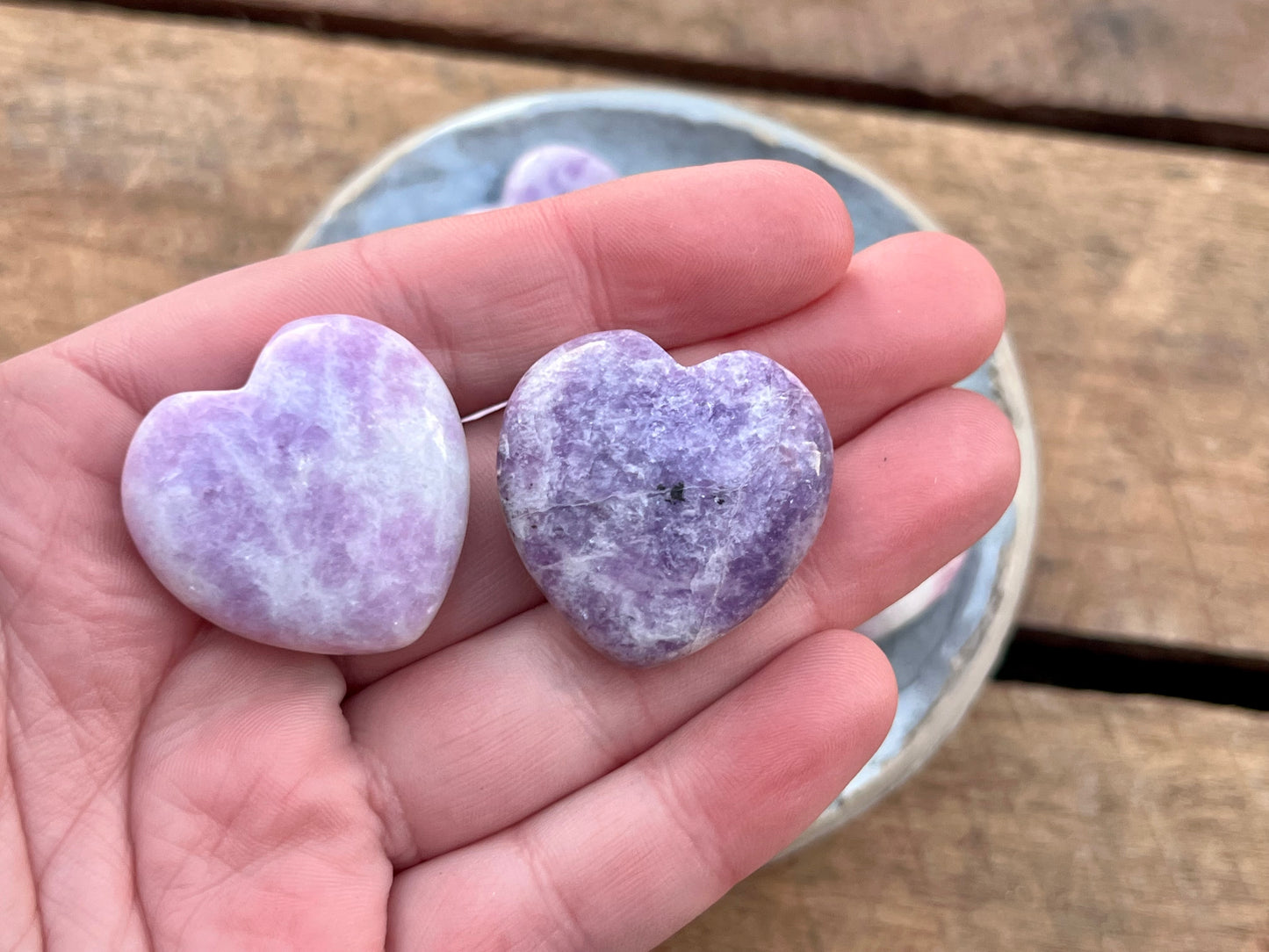 Lepidolite Small Heart