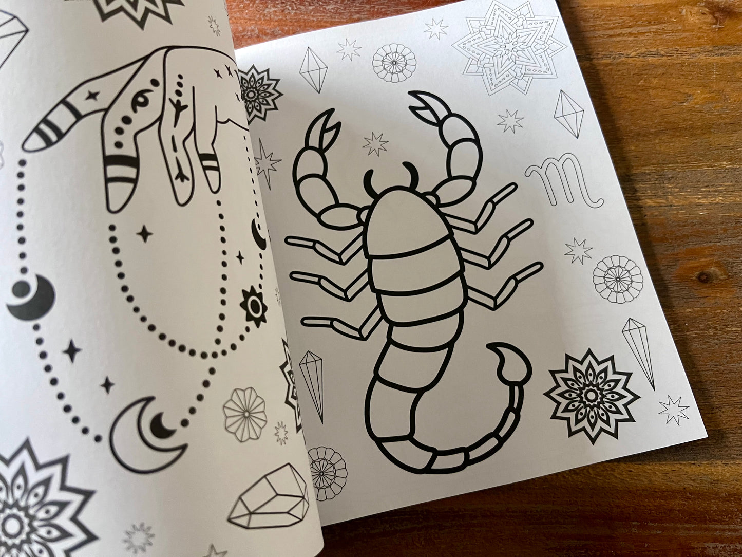 Zodiac And Astrology Adult Colouring Book
