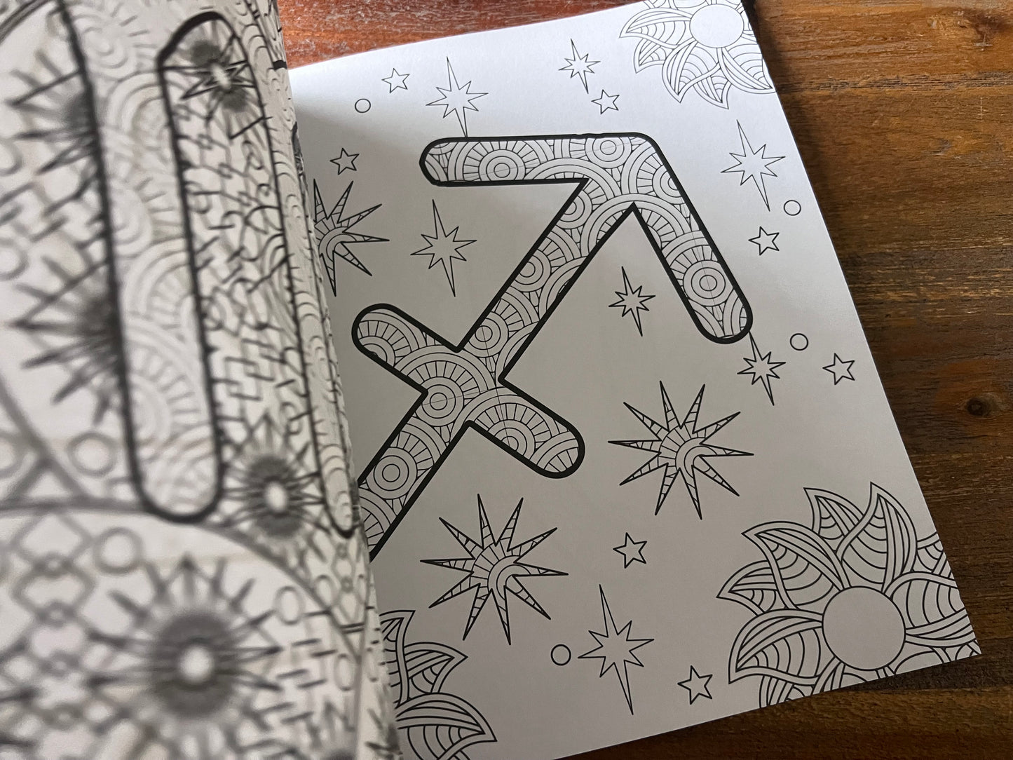 Zodiac And Astrology Adult Colouring Book
