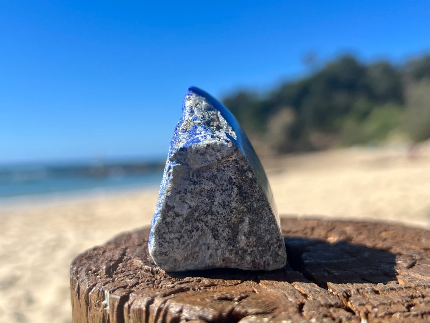 Lapis Lazuli Rough With Polished Face
