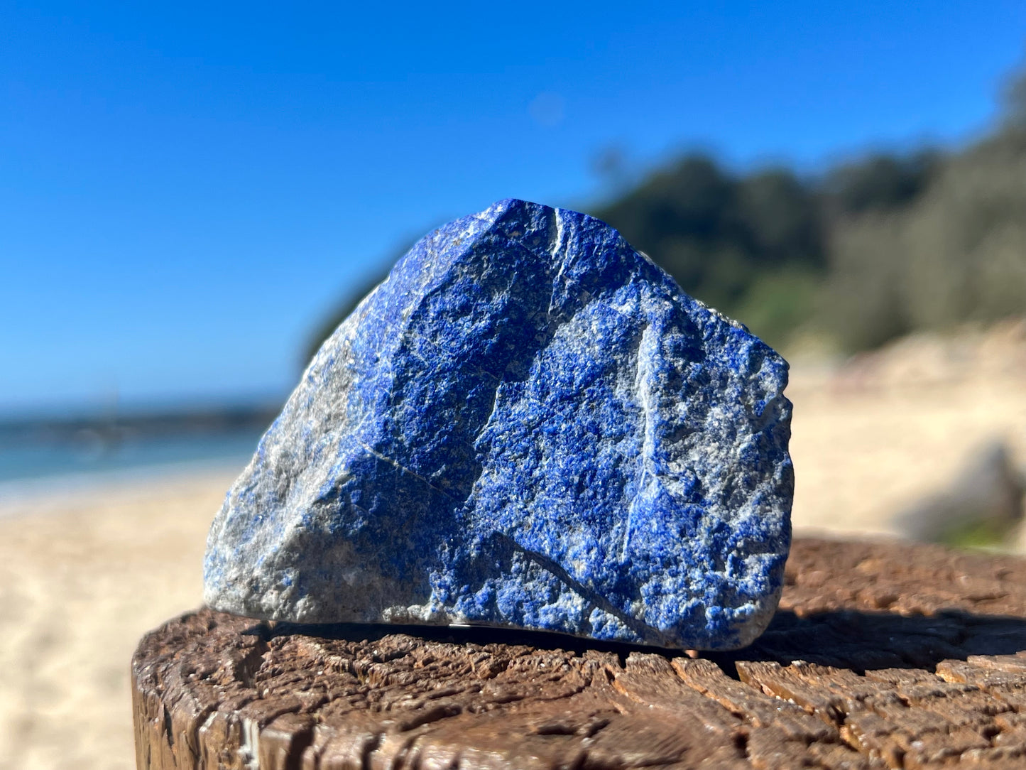Lapis Lazuli Rough With Polished Face