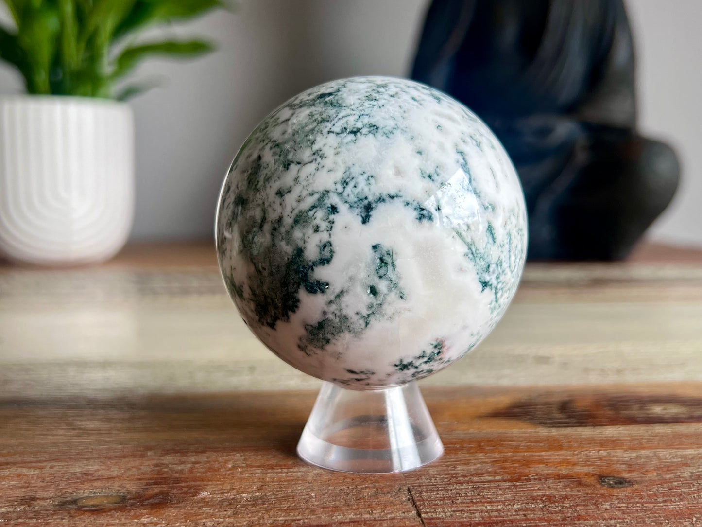 Tree Agate Sphere - ITEM AVAILABLE AGAIN FROM THE MID JUNE