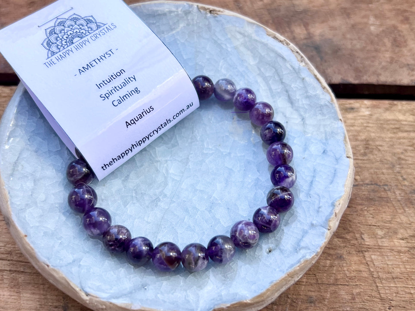 Amethyst Tumbled Bracelet