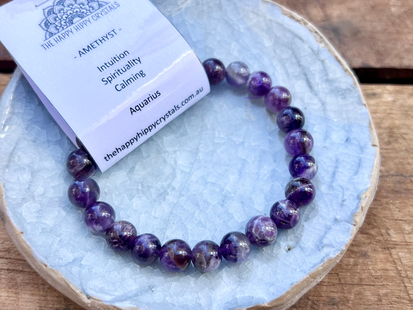 Amethyst Tumbled Bracelet