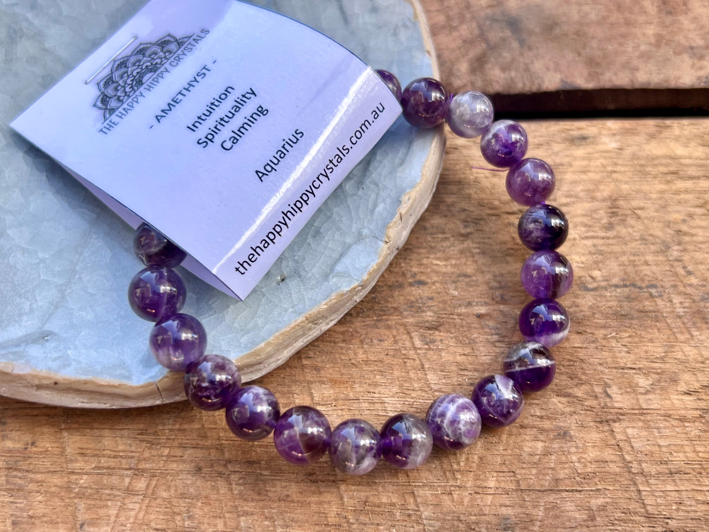 Amethyst Tumbled Bracelet