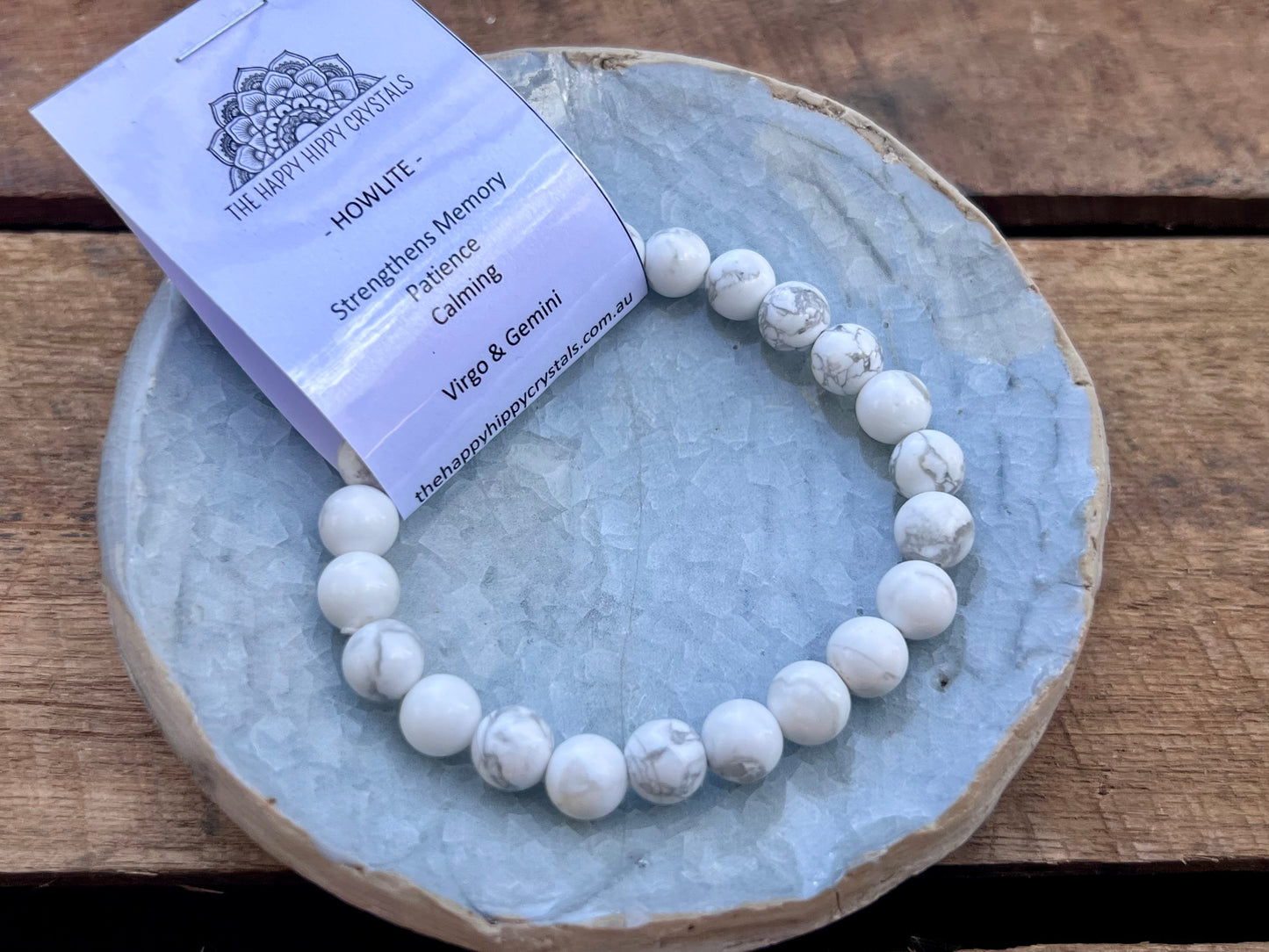 White Howlite Tumbled Bracelet