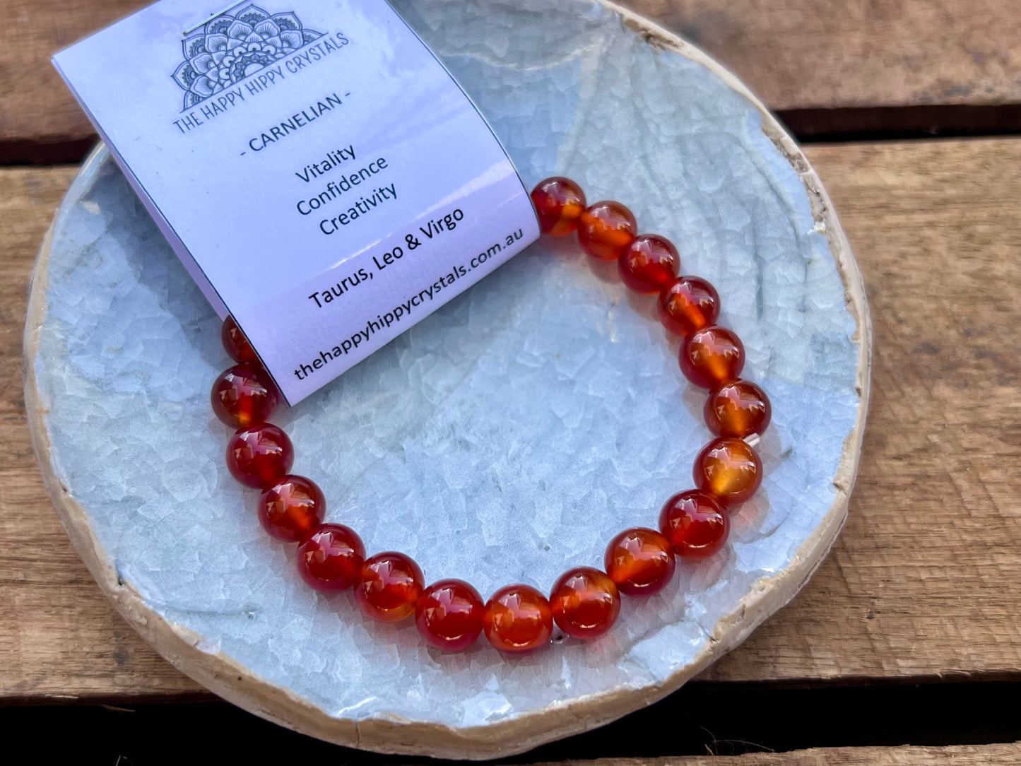 Carnelian Tumbled Bracelet