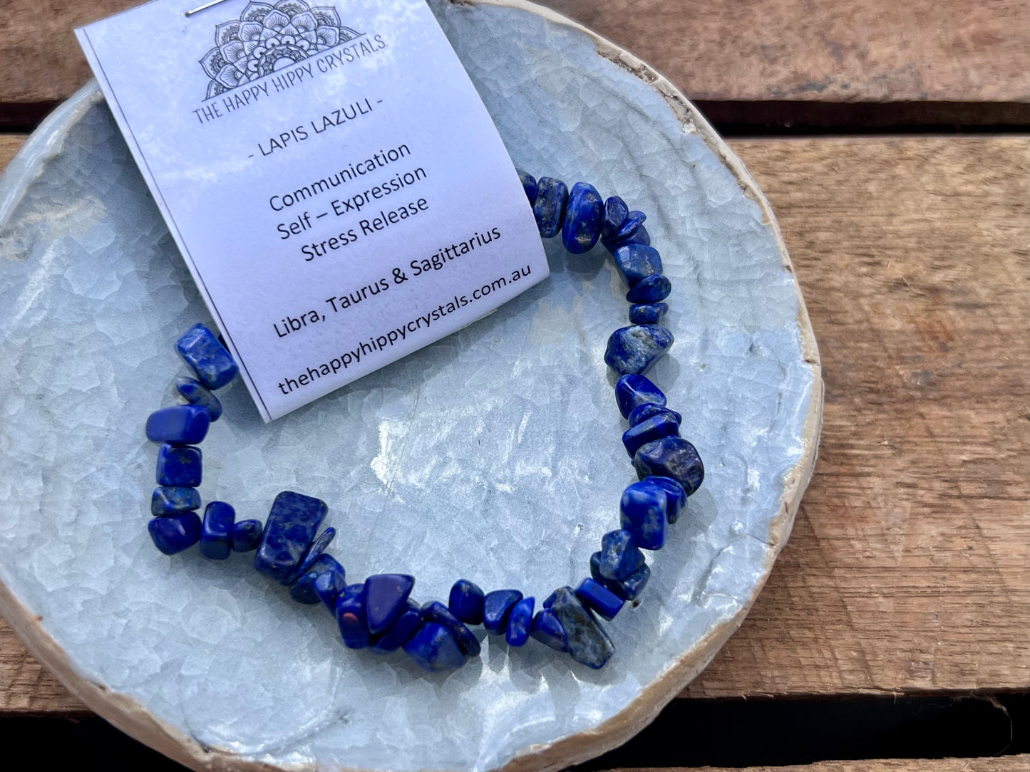 Lapis Lazuli Chip Bracelet