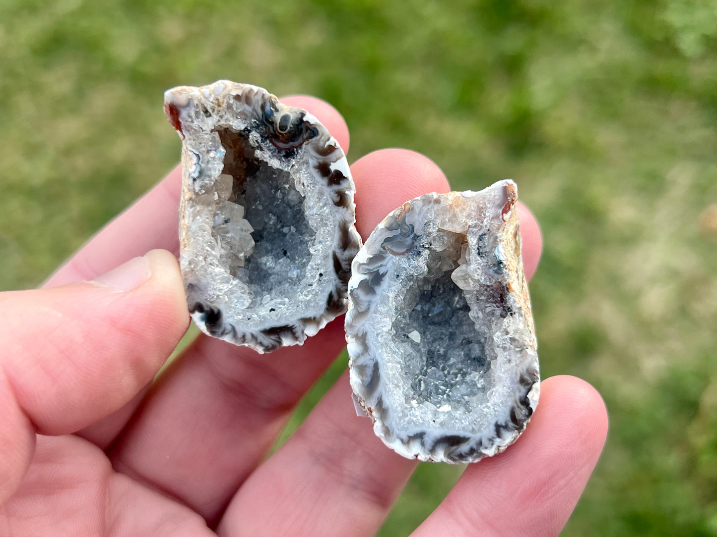Agate Fairy Cave Pair
