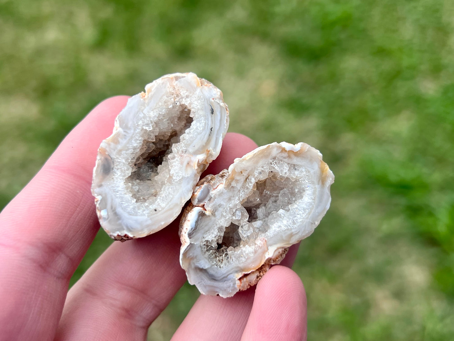 Agate Fairy Cave Pair