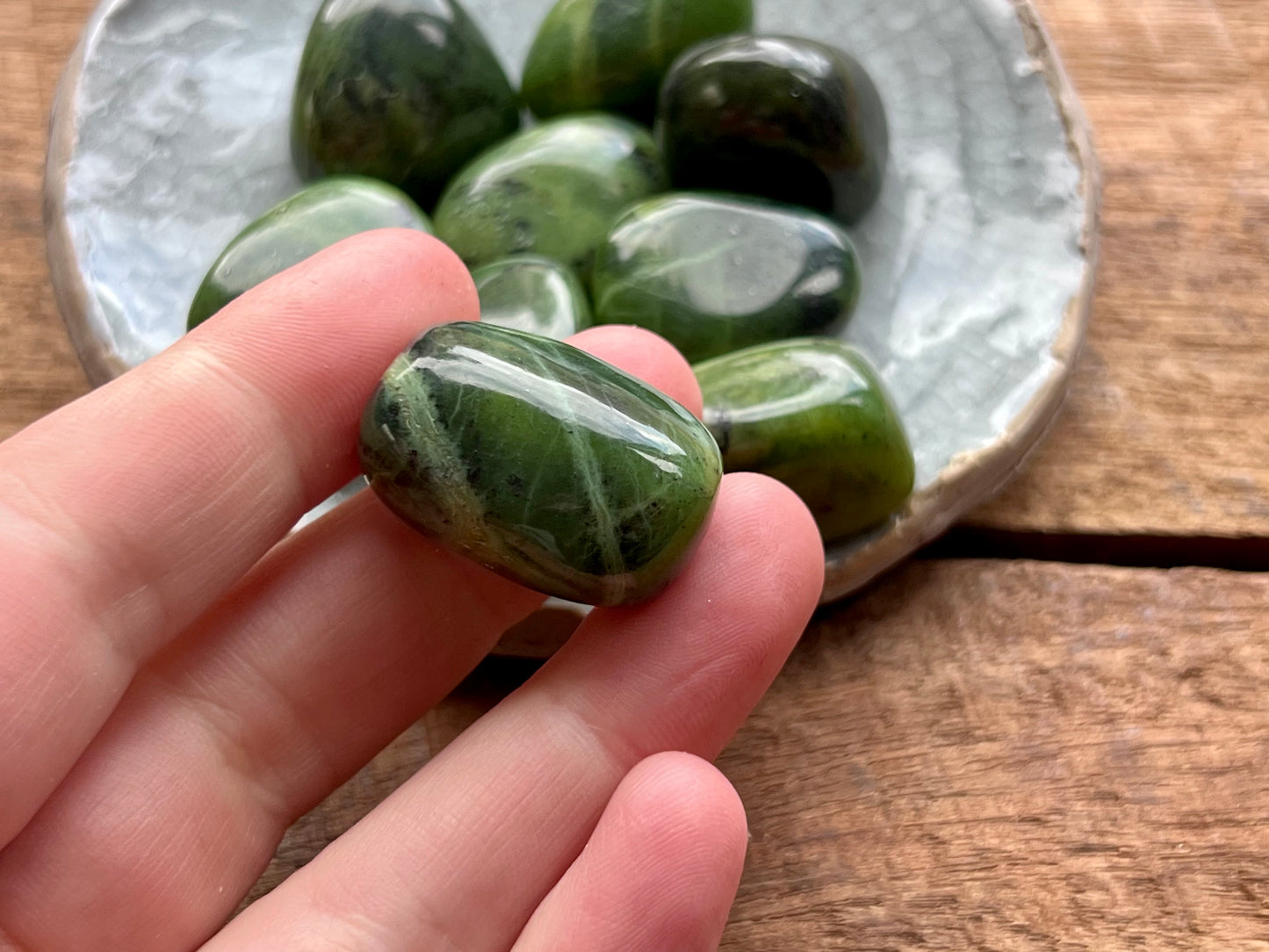 Jade Nephrite Tumbled Stone