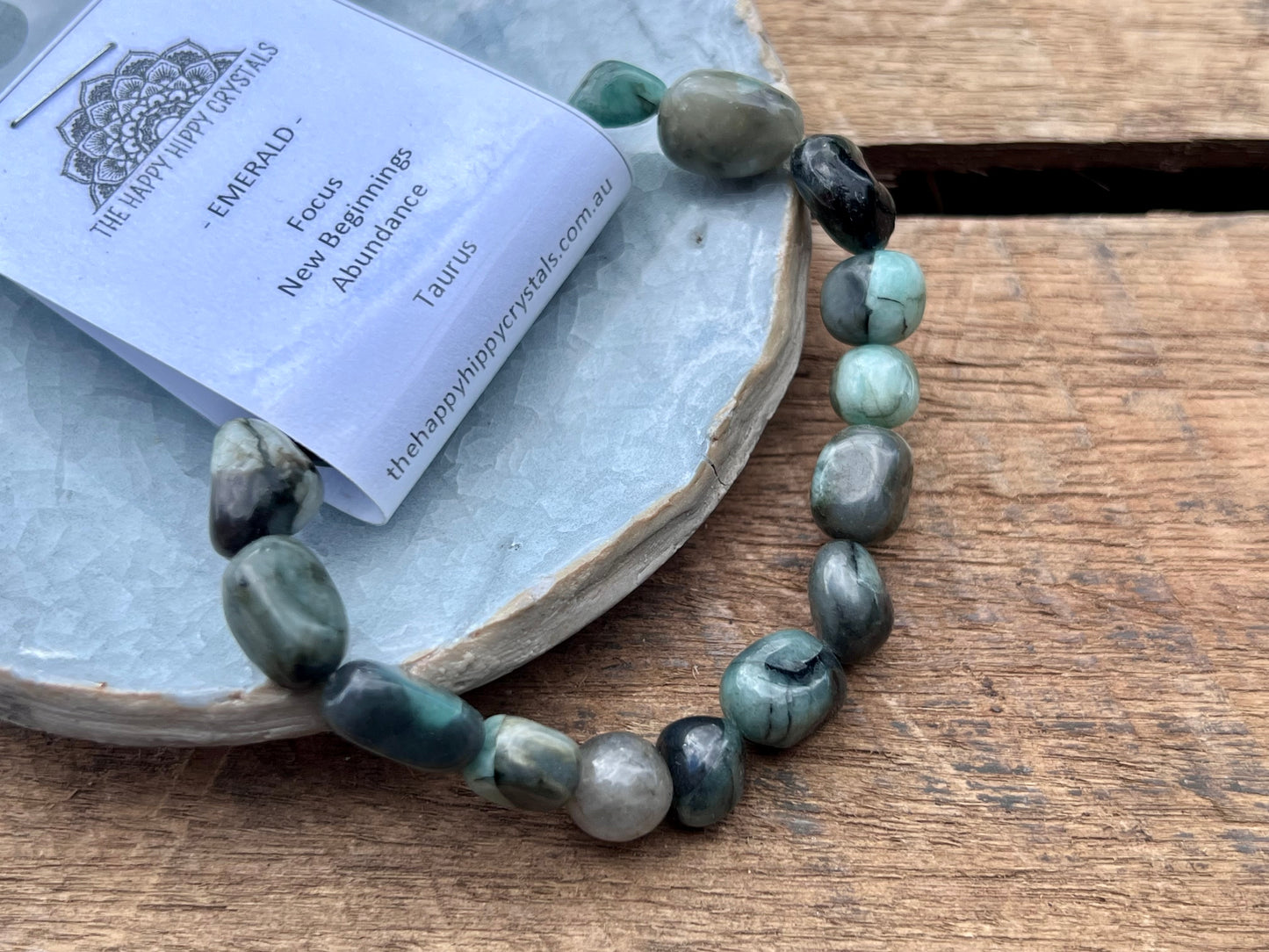 Emerald Nugget Bracelet