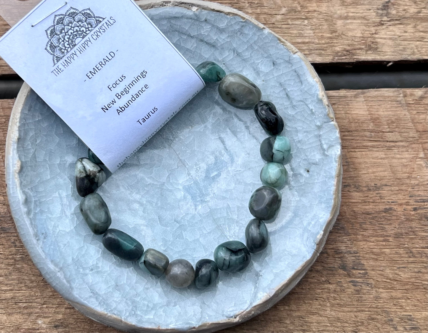 Emerald Nugget Bracelet