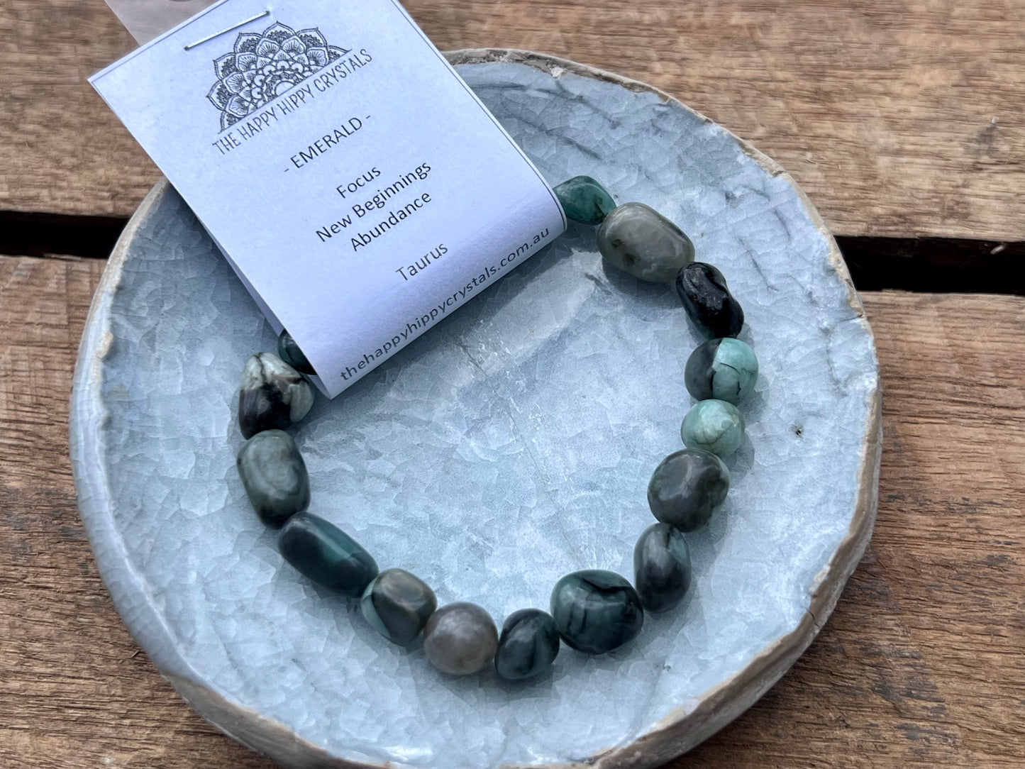 Emerald Nugget Bracelet