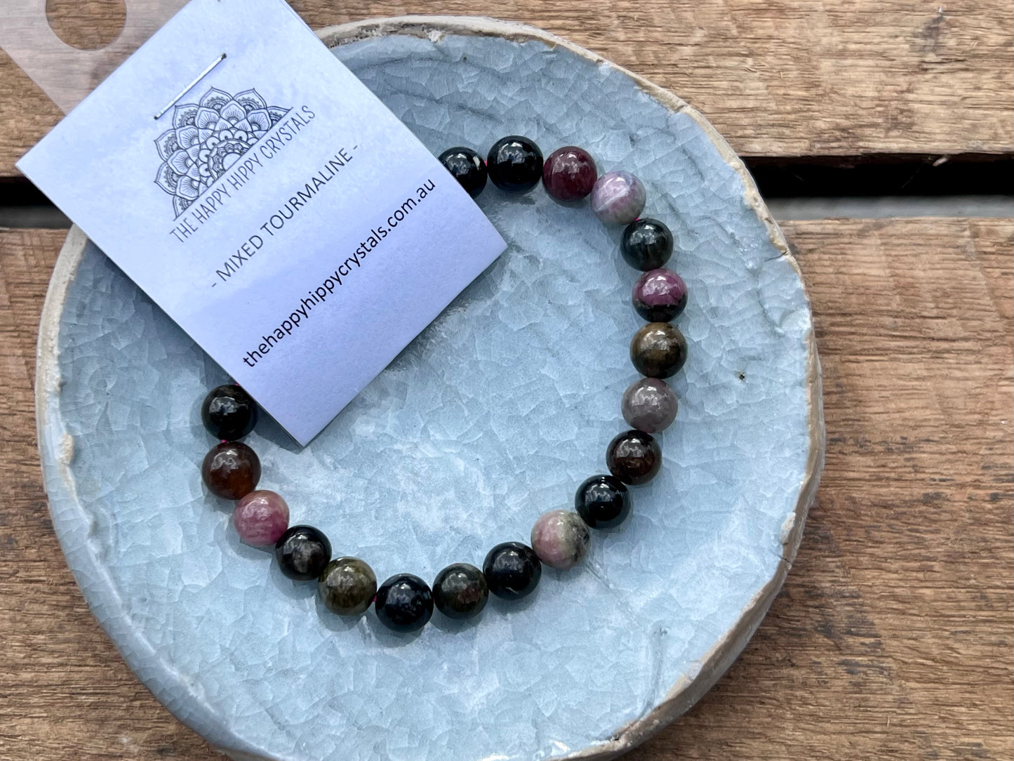 Mixed Tourmaline Tumbled Bracelet