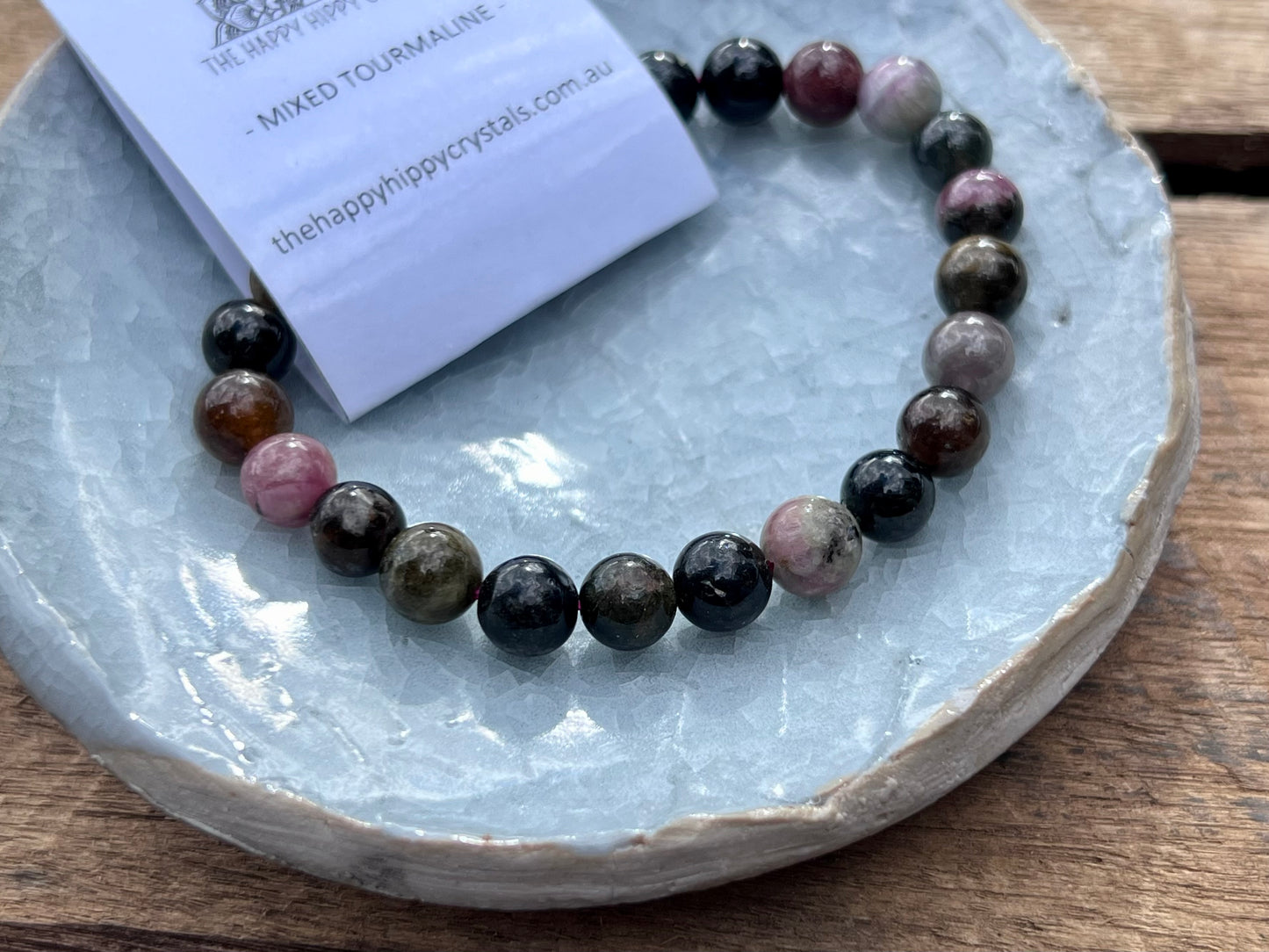 Mixed Tourmaline Tumbled Bracelet