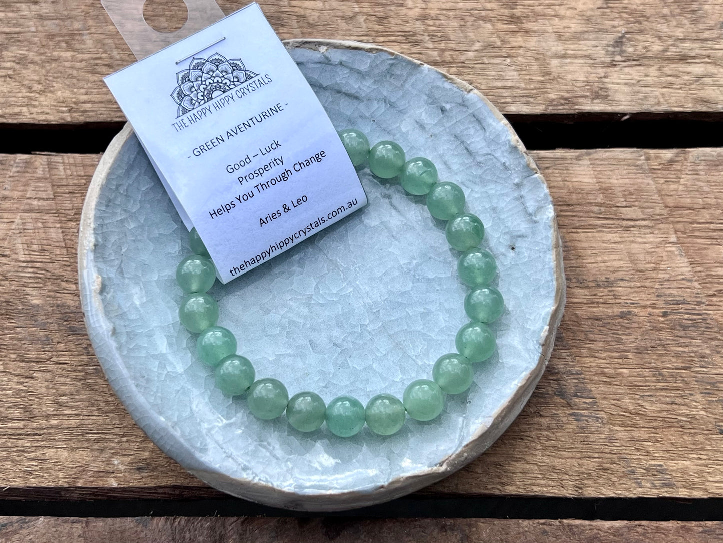 Green Aventurine Tumbled Bracelet