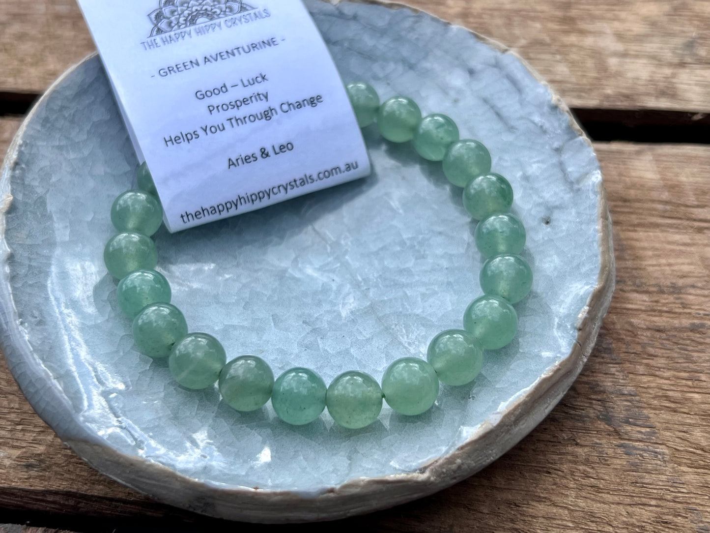 Green Aventurine Tumbled Bracelet