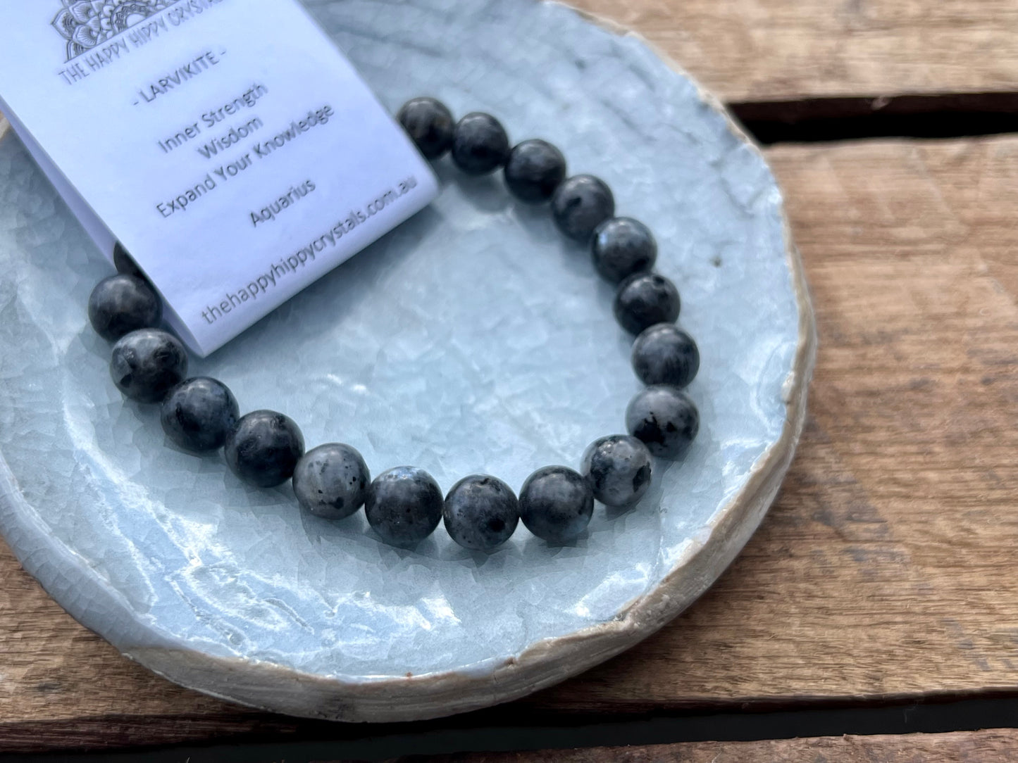 Larvakite Tumbled Bracelet