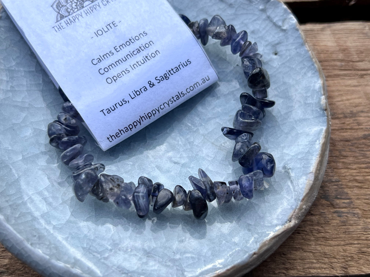 Iolite Chip Bracelet