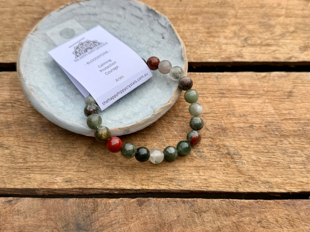 Bloodstone Tumbled Bracelet