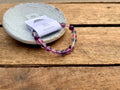 Purple Fluorite Tumbled Bracelet