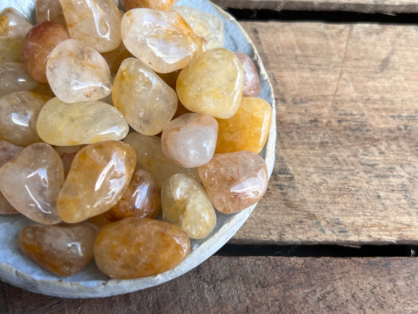 Golden Healer Quartz Tumbled Stone - Small