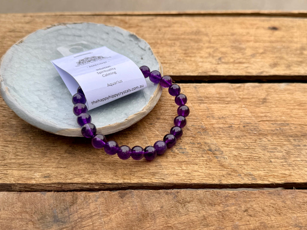 Amethyst Tumbled Bracelet