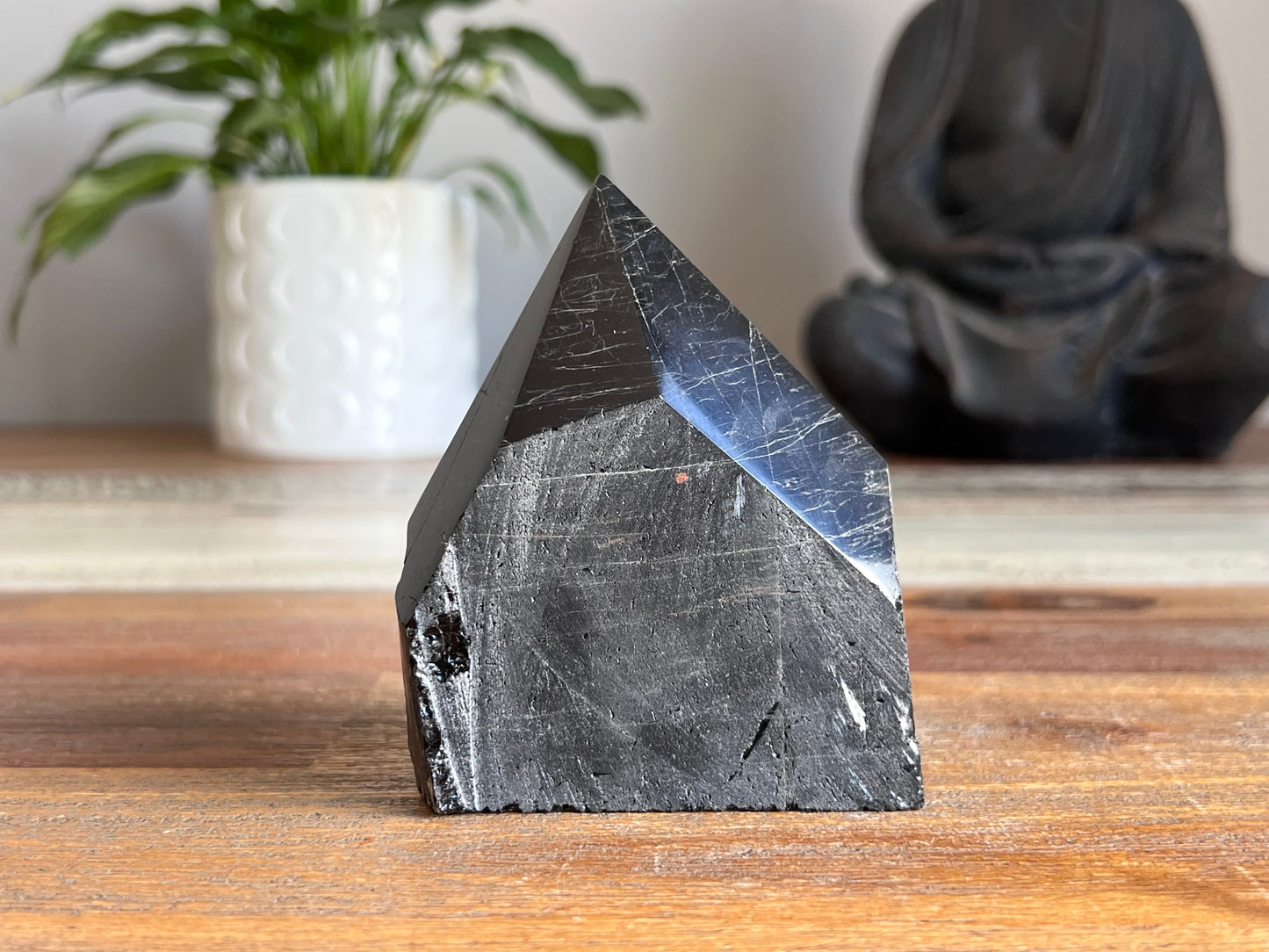 Black Tourmaline Rough/ Polished Point