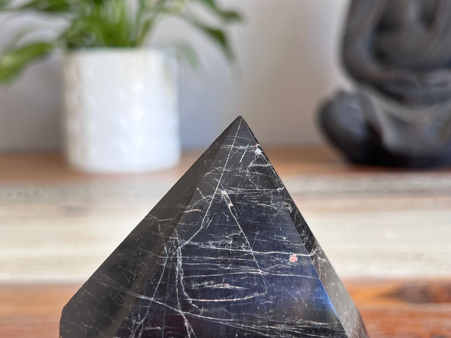 Black Tourmaline Rough/ Polished Point
