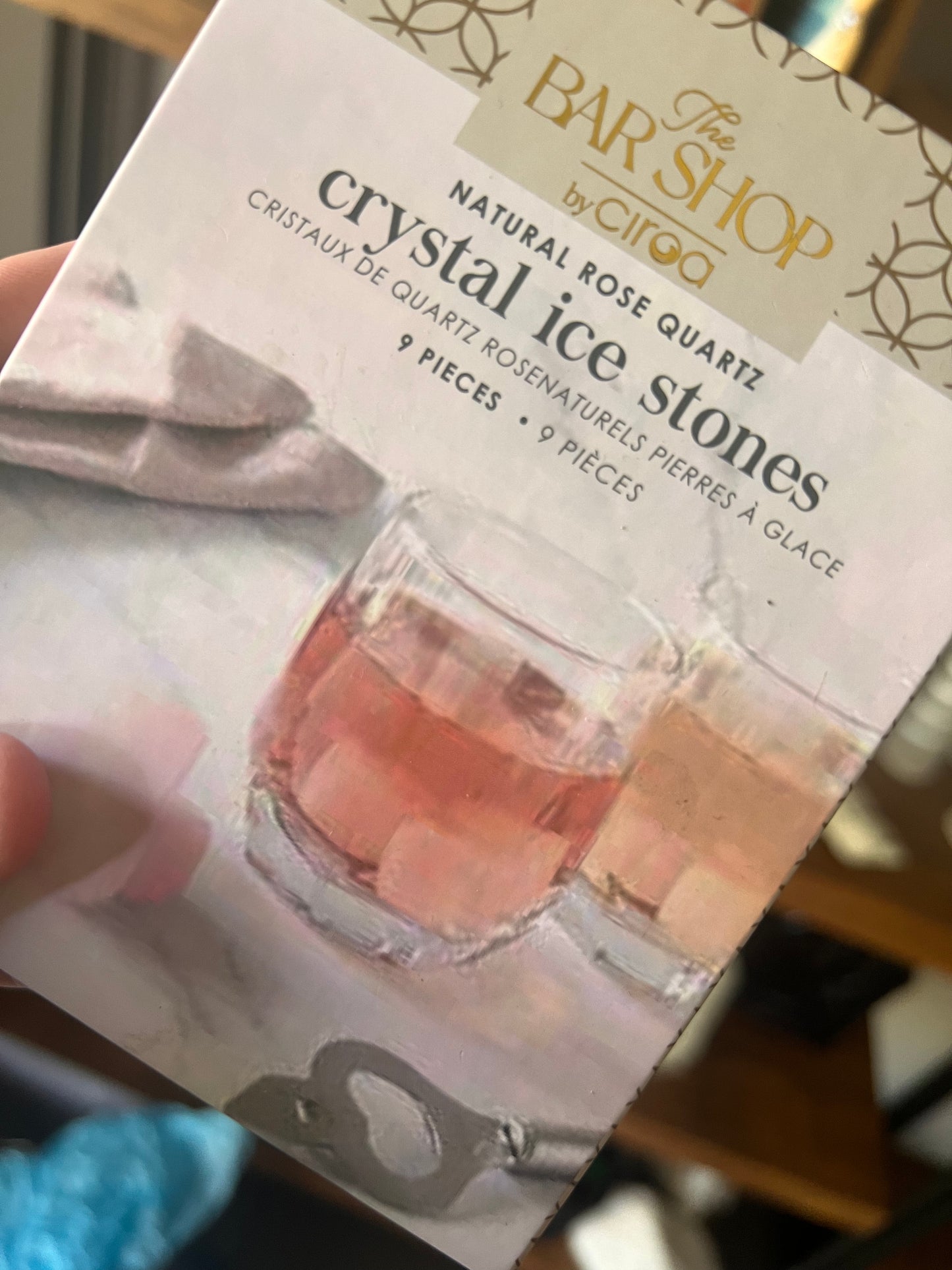 Rose Quartz Drink Ice Stones