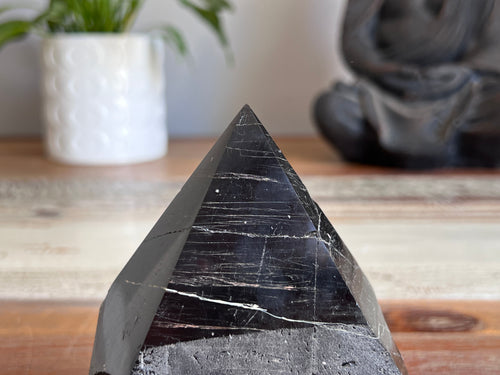 Black Tourmaline Rough/ Polished Point