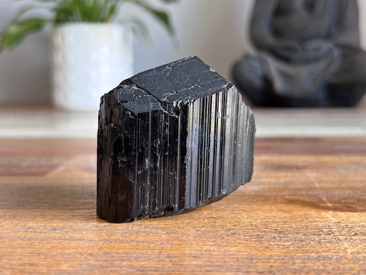 Black Tourmaline Rough/ Polished Point