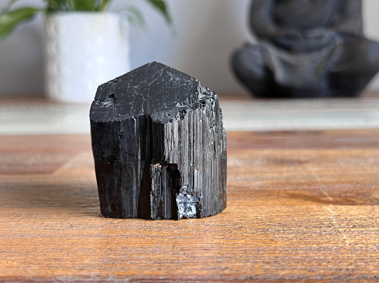 Black Tourmaline Rough/ Polished Point