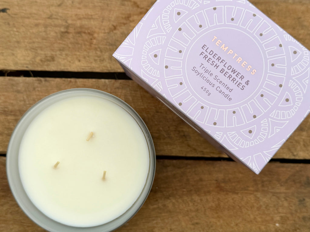 Distillery Large Soy Candle - Temptress Elderflower & Fresh Berries