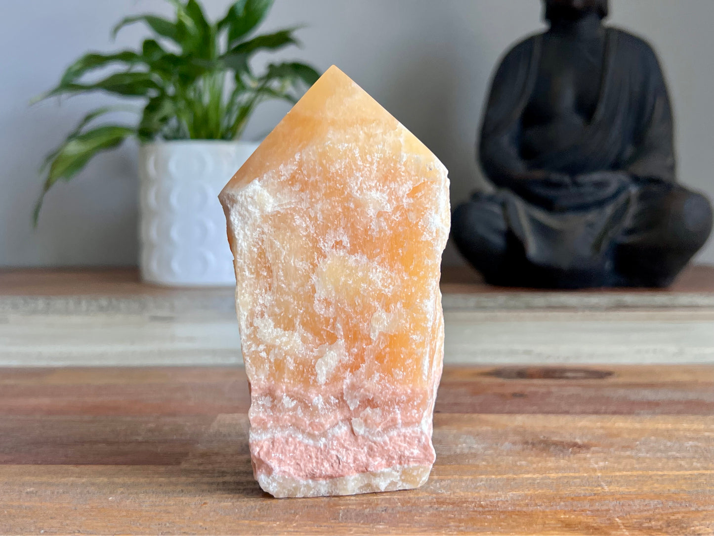 Orange Calcite Rough/ Polished Point