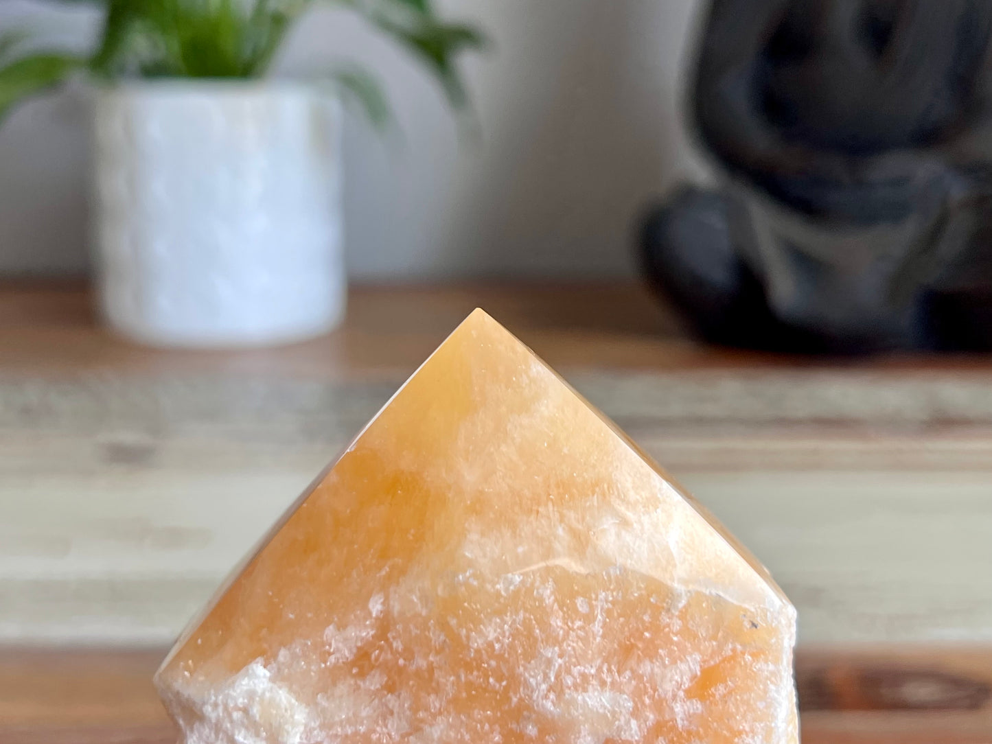 Orange Calcite Rough/ Polished Point