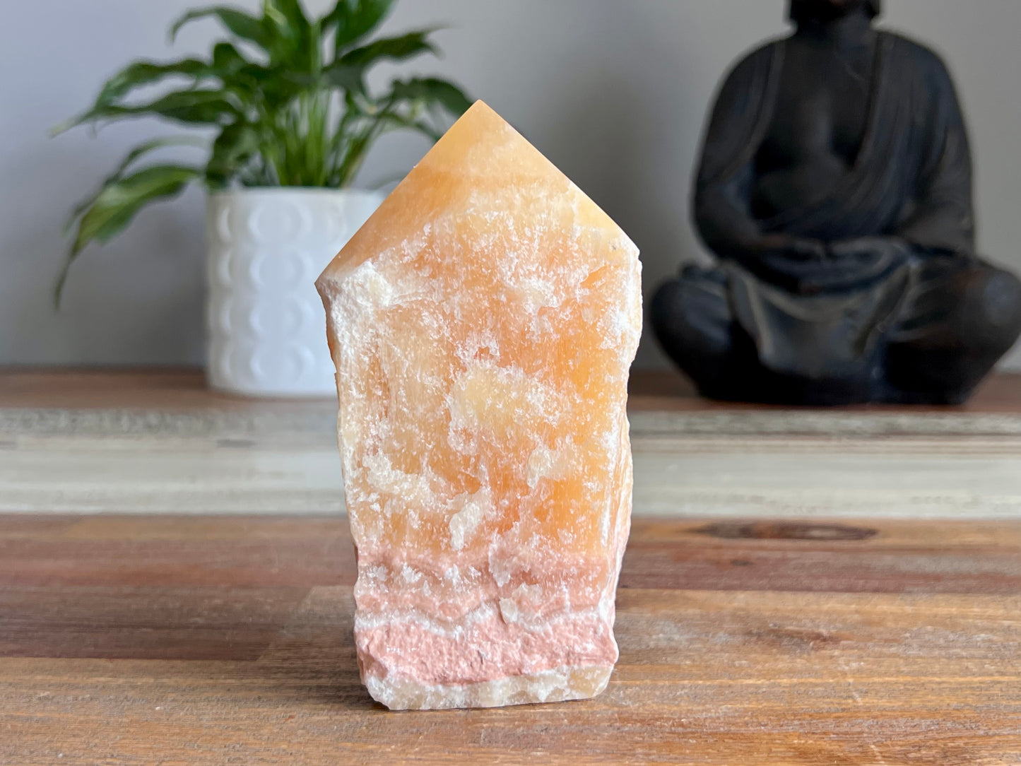 Orange Calcite Rough/ Polished Point