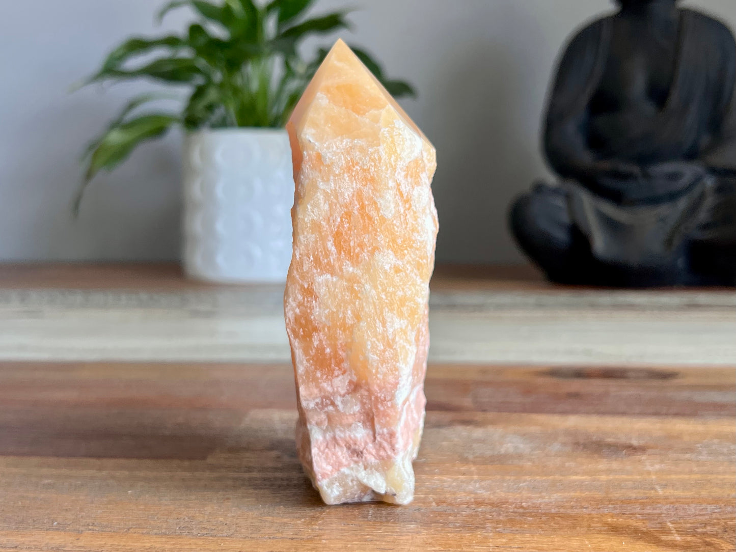 Orange Calcite Rough/ Polished Point