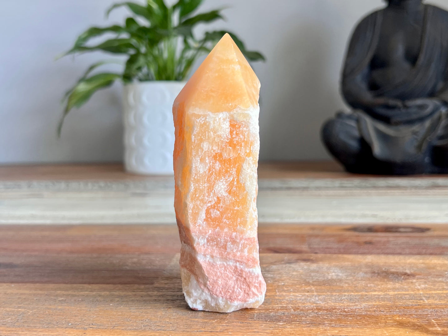 Orange Calcite Rough/ Polished Point