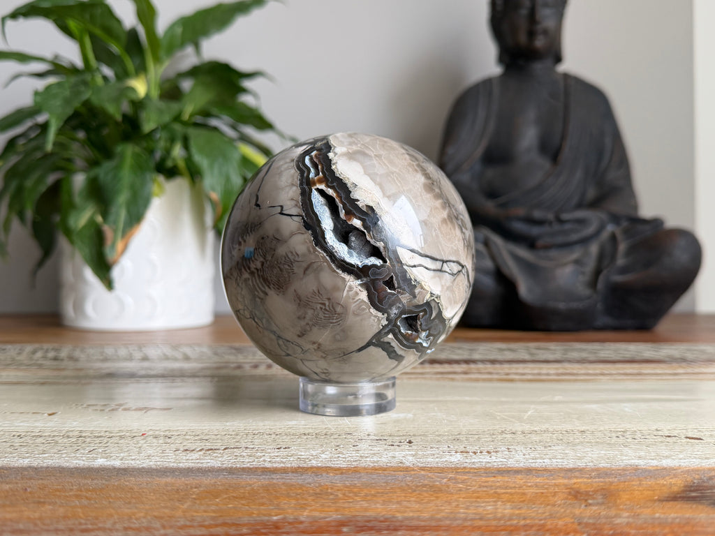 Volcanic Agate Sphere
